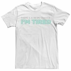 Licensed Character Men's 99.9% Chance I'm Tired Faded Text Graphic Tee Athletic Heather -Licensed Character Shop unnamed file 32145