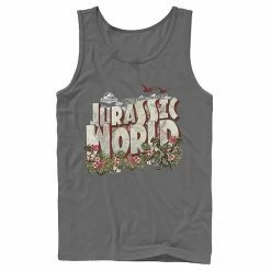 Licensed Character Men's Jurassic World Tropical Raptor Postcard Tank Black -Licensed Character Shop unnamed file 32153