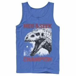 Licensed Character Men's Jurassic World Indominus Hide & Seek Champ Graphic Tank Top Royal -Licensed Character Shop unnamed file 32158