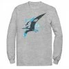 Licensed Character Men's Jurassic World Pterodactyl Geometric Poly Long Sleeve Graphic Tee Athletic Heather -Licensed Character Shop unnamed file 32163