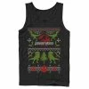 Licensed Character Men's Jurassic World Dinosaur Xmas Ugly Sweater Graphic Tank Top Navy -Licensed Character Shop unnamed file 32166