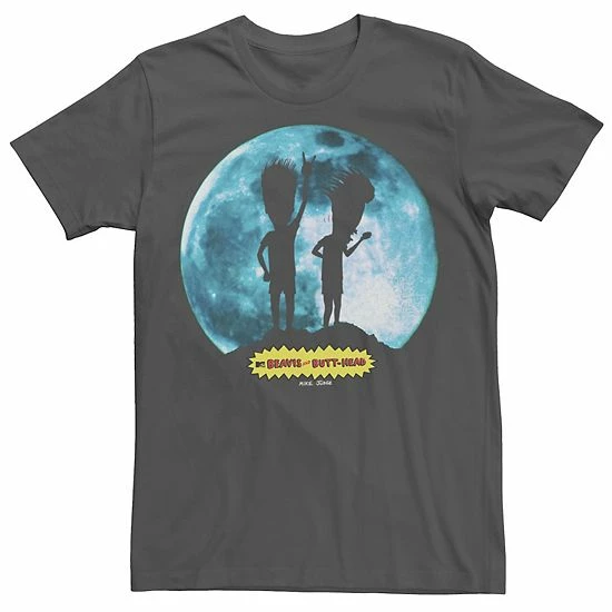Licensed Character Men's Beavis And Butthead Rock The Universe Tee Charcoal 3 Licensed Character Men's Beavis And Butthead Rock The Universe Tee Charcoal