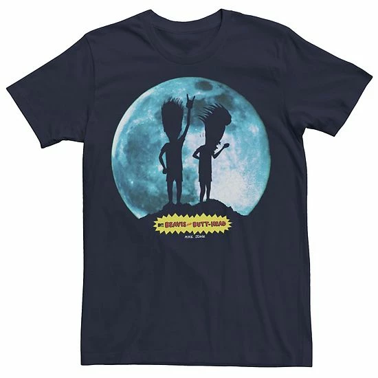 Licensed Character Men's Beavis And Butthead Rock The Universe Tee Charcoal 4 Licensed Character Men's Beavis And Butthead Rock The Universe Tee Charcoal - Image 2