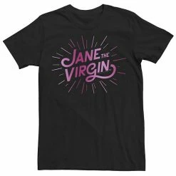 Licensed Character Men's Jane The Virgin Pink Logo Tee Black 6 Licensed Character Men's Jane The Virgin Pink Logo Tee Black -Licensed Character Shop unnamed file 32202