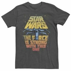 Licensed Character Men's Star Wars "The Force Is Strong With This One" Tee Black -Licensed Character Shop unnamed file 32208