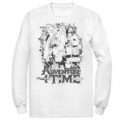 Licensed Character Men's Cartoon Network Adventure Time Splash Sweatshirt Athletic Heather -Licensed Character Shop unnamed file 32221