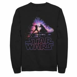Licensed Character Men's Star Wars Luke & Vader Saber Clash Fleece Black -Licensed Character Shop unnamed file 32236