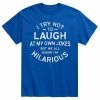 Licensed Character Men's I Try Not To Laught At My Own Jokes Tee Red -Licensed Character Shop unnamed file 3224