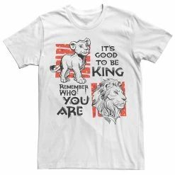 Licensed Character Men's Disney Lion King Good To Be King Short-Sleeve Tee White -Licensed Character Shop unnamed file 32275