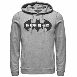 Licensed Character Men's Batman:The World South Korea Bat Logo Sweatshirt White -Licensed Character Shop unnamed file 32281
