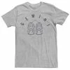 Licensed Character Men's Gemini White Ink Sketch Tee Athletic Heather 2 Licensed Character Men's Gemini White Ink Sketch Tee Athletic Heather -Licensed Character Shop unnamed file 32294