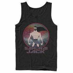 Licensed Character Men's CN Samurai Jack Circle Portrait Logo Tank Black -Licensed Character Shop unnamed file 32333