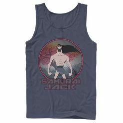 Licensed Character Men's CN Samurai Jack Circle Portrait Logo Tank Black -Licensed Character Shop unnamed file 32334