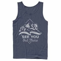 Licensed Character Men's See You Out There Mountain Sunset Theme Tank Navy 6 Licensed Character Men's See You Out There Mountain Sunset Theme Tank Navy -Licensed Character Shop unnamed file 32354
