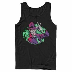 Licensed Character Men's DC Comics Batman The Jokers Hat Tank Top Black -Licensed Character Shop unnamed file 32360