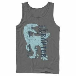 Licensed Character Men's Jurassic World Two Blue Raptor DNA Code Silhouette Tank Red -Licensed Character Shop unnamed file 32366