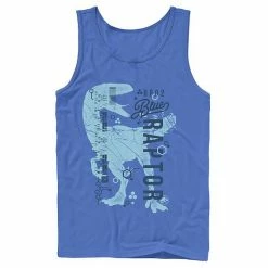 Licensed Character Men's Jurassic World Two Blue Raptor DNA Code Silhouette Tank Red -Licensed Character Shop unnamed file 32367