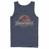 Licensed Character Men's Jurassic World Classic Retro T-Rex Logo Tank Charcoal -Licensed Character Shop unnamed file 32369