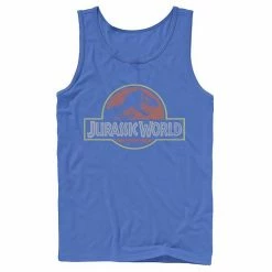 Licensed Character Men's Jurassic World Classic Retro T-Rex Logo Tank Charcoal -Licensed Character Shop unnamed file 32370