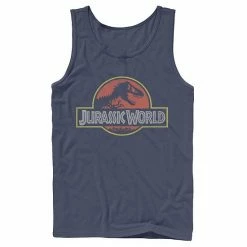 Licensed Character Men's Jurassic World Classic Retro T-Rex Logo Tank Charcoal -Licensed Character Shop unnamed file 32372