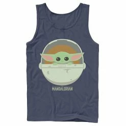 Licensed Character Men's Star Wars The Mandalorian The Child Bassinet Portrait Tank Black -Licensed Character Shop unnamed file 32387