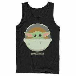 Licensed Character Men's Star Wars The Mandalorian The Child Bassinet Portrait Tank Black -Licensed Character Shop unnamed file 32388