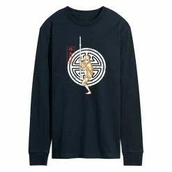 Licensed Character Men's Avatar Aang Crest Long-Sleeve Tee Grey