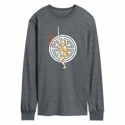 Licensed Character Men's Avatar Aang Crest Long-Sleeve Tee Grey -Licensed Character Shop unnamed file 32401