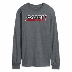 Licensed Character Men's Case IH Logo Distressed Long Sleeve Gray -Licensed Character Shop unnamed file 32415