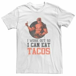 Licensed Character Men's Deadpool Taco Tee White -Licensed Character Shop unnamed file 32431