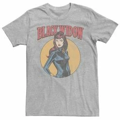 Licensed Character Men's Marvel Black Widow Tee Athletic Heather