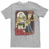 Licensed Character Men's Disney / Pixar Toy Story Woody And Buzz Vintage Tee Black -Licensed Character Shop unnamed file 32460