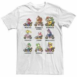 Licensed Character Men's Nintendo Mario Kart Racers Short Sleeve Tee White -Licensed Character Shop unnamed file 32483