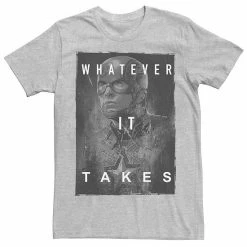 Licensed Character Men's Marvel Captain America "Whatever It Takes" Tee White -Licensed Character Shop unnamed file 32486