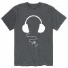 Licensed Character Men's Over Ear Headphones Tee Grey -Licensed Character Shop unnamed file 32548