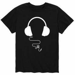 Licensed Character Men's Over Ear Headphones Tee Grey -Licensed Character Shop unnamed file 32550