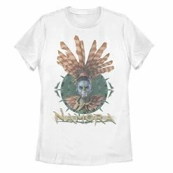 Licensed Character Juniors' Marvel Black Panther: Wakanda Forever Namora Circle Center Portrait Graphic Tee -Licensed Character Shop unnamed file 32609