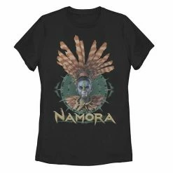 Licensed Character Juniors' Marvel Black Panther: Wakanda Forever Namora Circle Center Portrait Graphic Tee -Licensed Character Shop unnamed file 32610