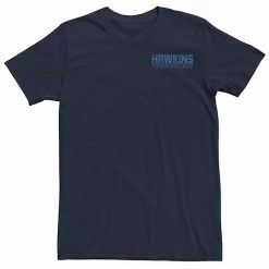Licensed Character Men's Netflix Stranger Things Hawkins Power And Light Logo Tee Light Blue -Licensed Character Shop unnamed file 32636
