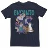 Licensed Character Men's Disney Encanto Group Portrait Logo Tee Navy