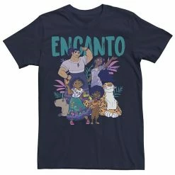 Licensed Character Men's Disney Encanto Group Portrait Logo Tee Navy -Licensed Character Shop unnamed file 32642