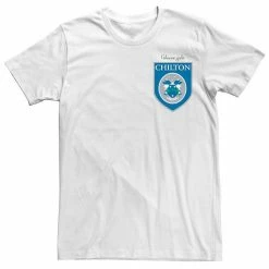 Licensed Character Men's Gilmore Girls Chilton Academy Left Chest Badge Tee White -Licensed Character Shop unnamed file 32652