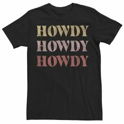 Licensed Character Men's Trendy Howdy Text Stack Tee White -Licensed Character Shop unnamed file 32674