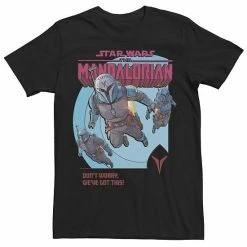Licensed Character Men's The Mandalorian Don't Worry Tee Black -Licensed Character Shop unnamed file 32685