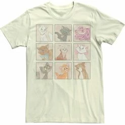 Licensed Character Men's Disney Mickey And Friends Cats Box Up Tee White