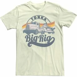 Licensed Character Men's Tonka Big Rig Retro Logo Tee White