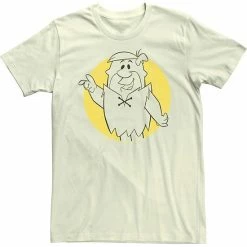 Licensed Character Men's The Flintstones Barney Circle Portrait Tee Natural -Licensed Character Shop unnamed file 32757