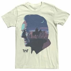 Licensed Character Men's Westworld Robert Ford Silhouette Fill Tee Natural