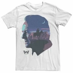 Licensed Character Men's Westworld Robert Ford Silhouette Fill Tee Natural -Licensed Character Shop unnamed file 32769