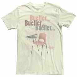 Licensed Character Men's Ferris Bueller's Day Off Empty Desk Tee White -Licensed Character Shop unnamed file 32793